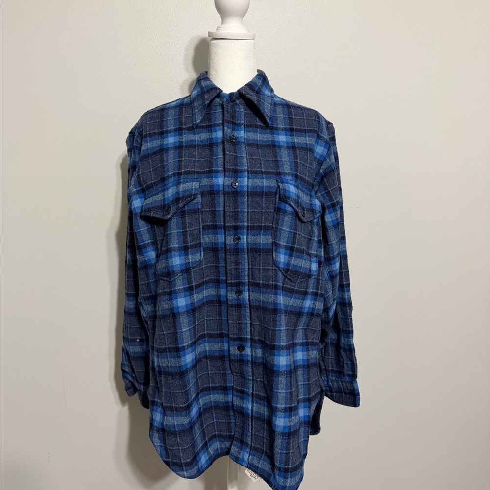 Pendleton Navy and Red MEN'S PLAID BOARD SHIRT (Buy Both)
